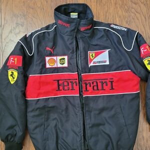 Ferrari Black and Red Racing Jacket